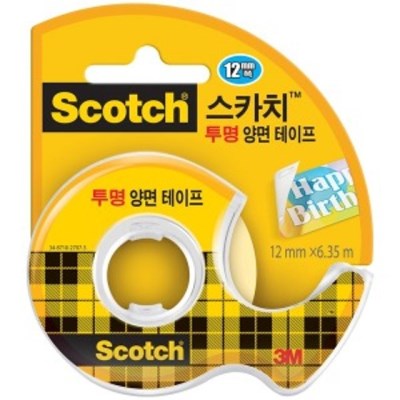 Scotch 透明雙面膠紙連切割器 237