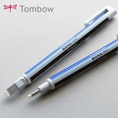 Tombow MONO Zero 筆型擦膠（圓頭／方頭）