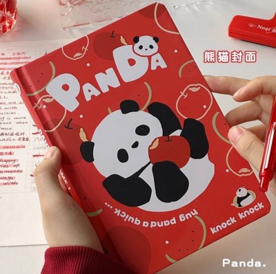 可愛熊貓文具套裝（原子筆／筆記本）