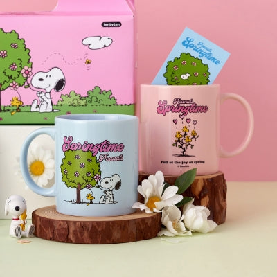 Snoopy 花漾馬克杯套裝 2件（附信紙）