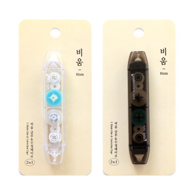 透明煙霧手帳膠與修正帶