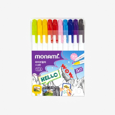 Monami Live Color 10色水性筆套裝
