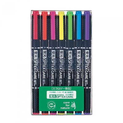 Zebra Optix Care 螢光筆 7 色套裝