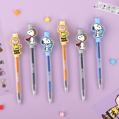 Snoopy 旋轉矽膠吉祥物原子筆