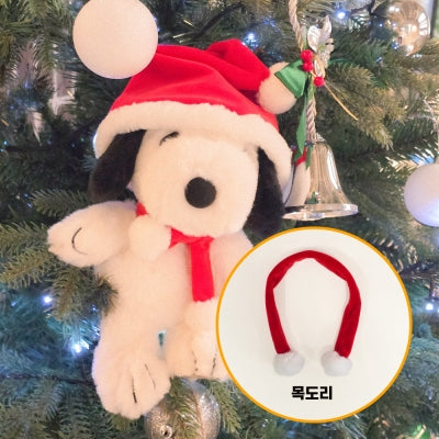 Snoopy 聖誕頸巾