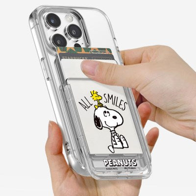 Snoopy Life 透明磁吸滑蓋卡套