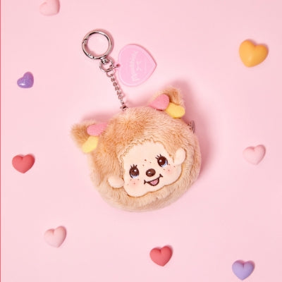 Love Happy Angel Monchhichi 臉部小袋鎖匙扣（女孩）