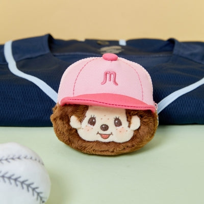 Monchhichi 臉部造型棒球小袋吊飾