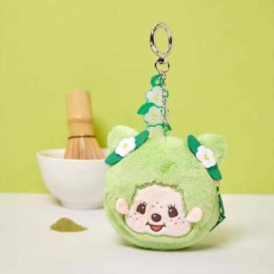 Monchhichi 臉型小袋鎖匙扣 - Matcha - Monchhichi Girl