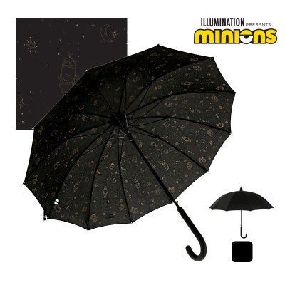 Minions 57 星座圖案滴水蓋 12K 長傘