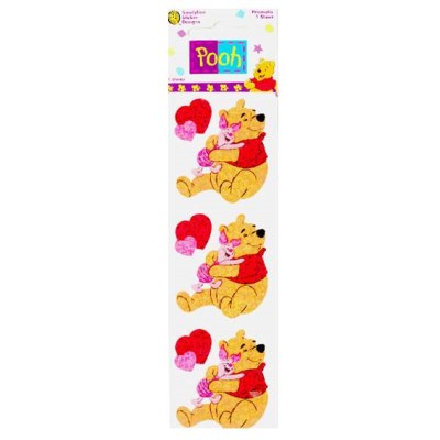 Pooh 與 Piglet 擁抱圖案貼紙